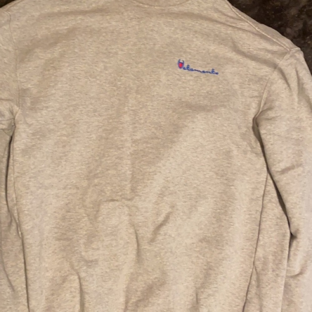 XS Vetements Champion parody Crewneck sweater